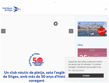 Tablet Screenshot of nauticsitges.com